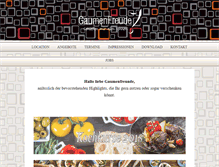 Tablet Screenshot of gaumenfreude.net
